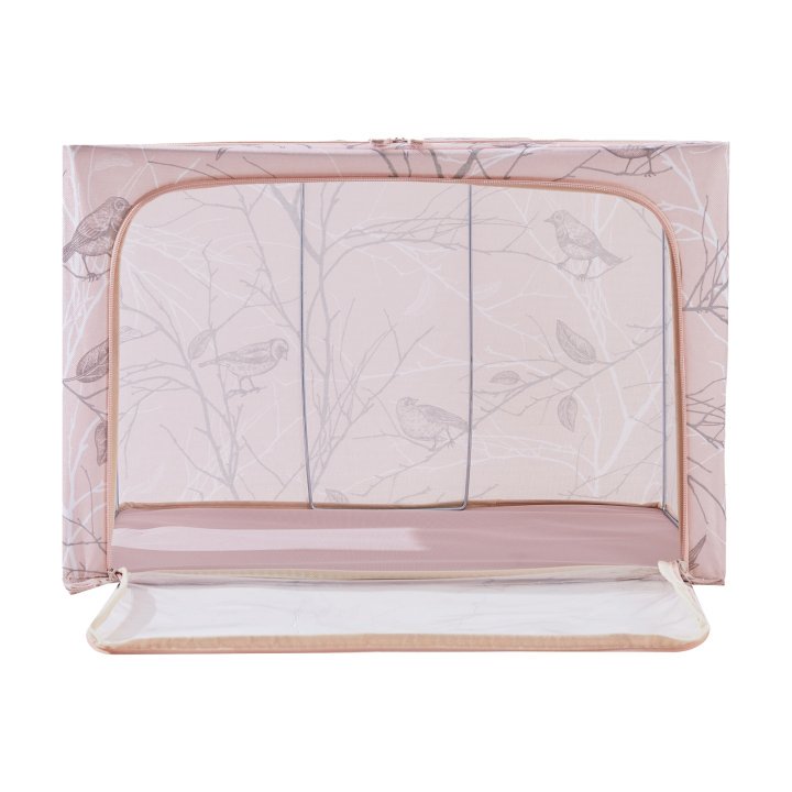 Periea Periea ‘Beau’ Clothes & Bedding Storage Boxes – Under-bed Or In Wardrobe – Blush Birds (Various Sizes Available)