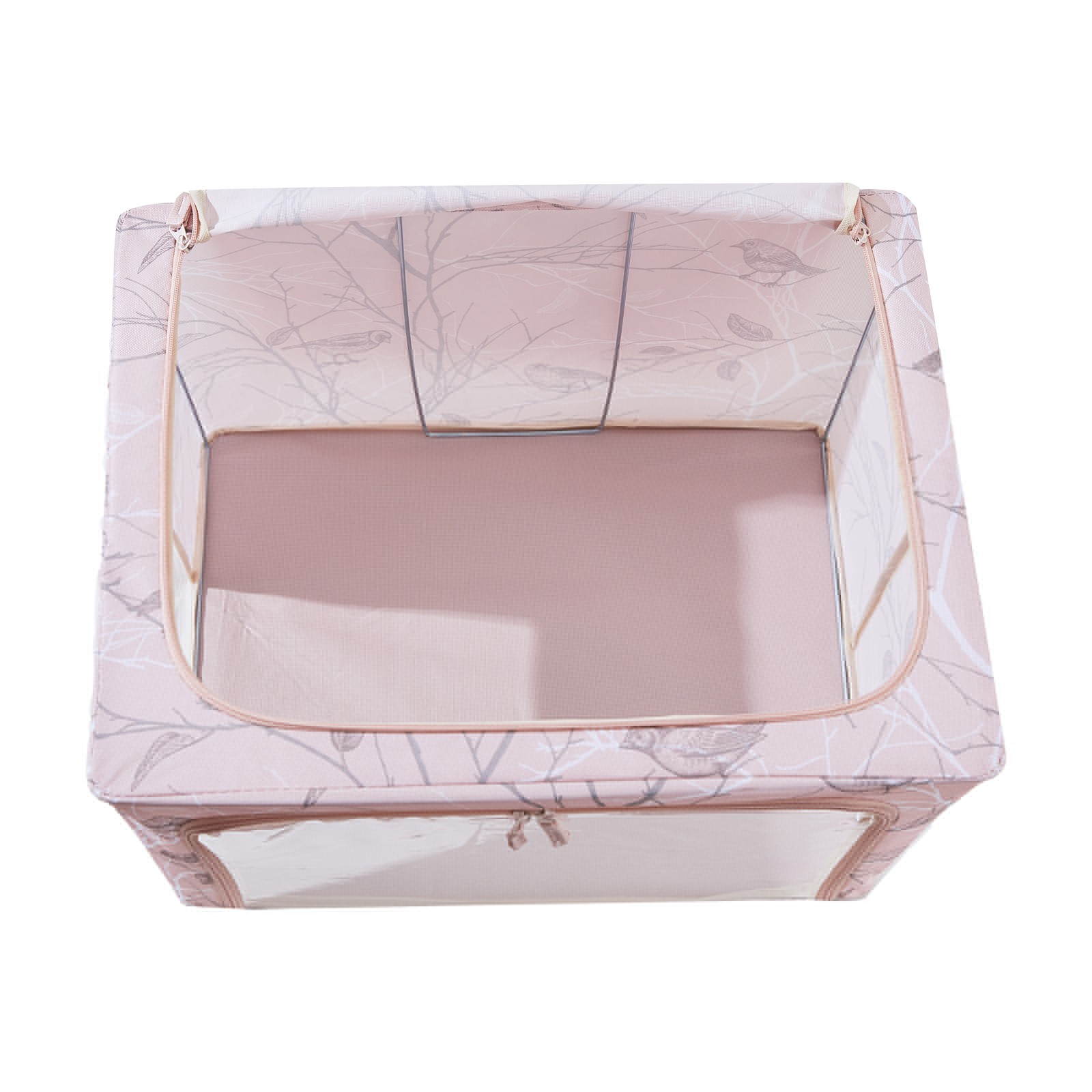 Periea Periea ‘Beau’ Clothes & Bedding Storage Boxes – Under-bed Or In Wardrobe – Blush Birds (Various Sizes Available)