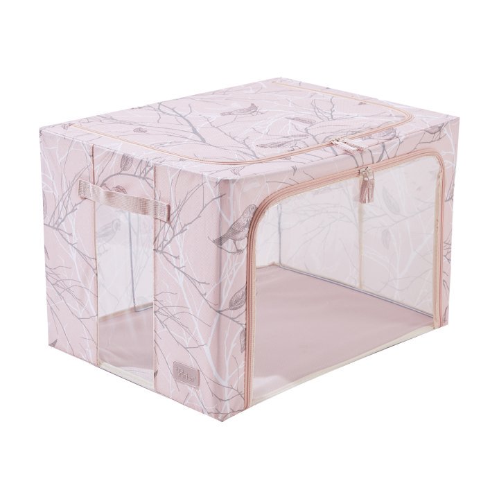 periea Periea ‘Beau’ Clothes & Bedding Storage Boxes – Under-bed or in Wardrobe – Blush Birds (Various Sizes Available)