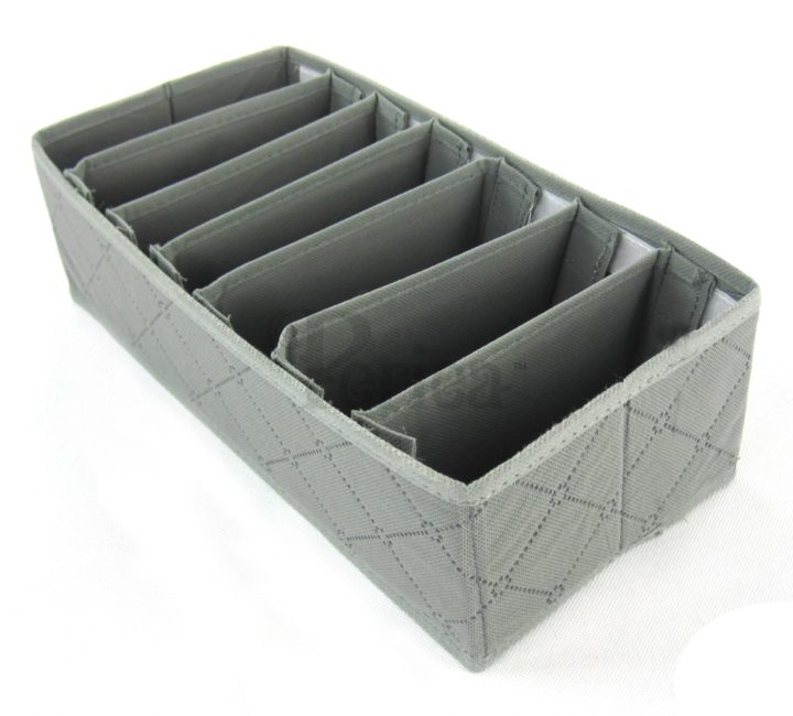 Periea Periea Bedroom Drawer Organiser 7 Slots – Grey – Sam