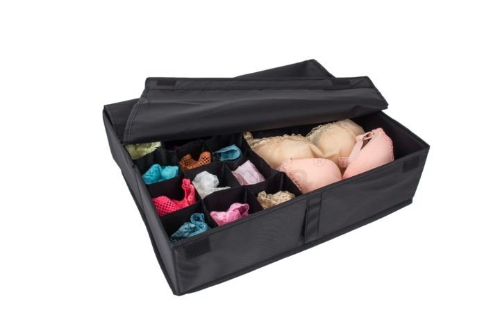 periea Periea Bedroom Drawer Organiser Insert – Kim – with 15 Cells + 1 Large Cell & Lid