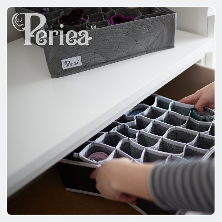 Periea Periea Bedroom Drawer Organiser Insert – Ola – With 30 Cells