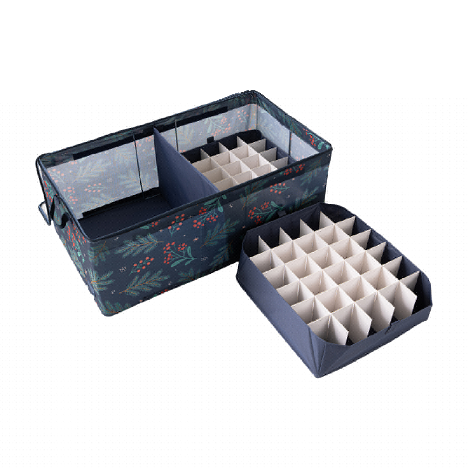 Periea Periea ‘Beth’ Extra Large Jumbo Christmas Decoration Storage Box With Bauble Storage Trays