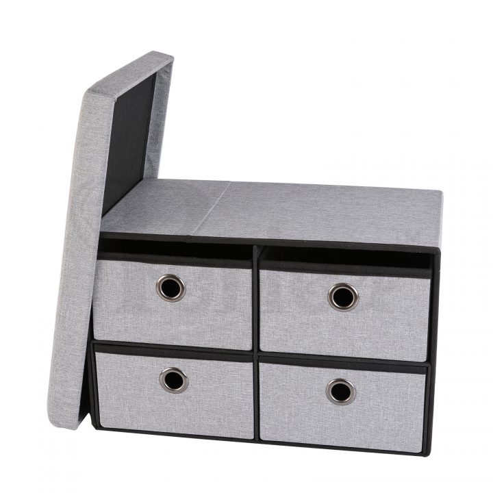 Periea Periea ‘Bibi’ Large Ottoman Storage Boxes – 4 Drawers – Folds Flat