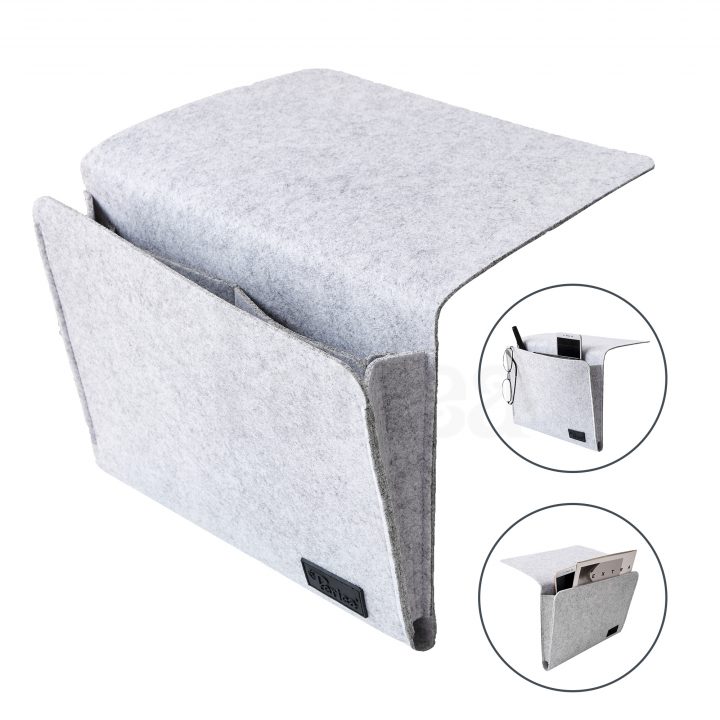 periea Periea ‘Buddy’ Bedside Storage Pocket Hanging Organizer Bed Caddy Felt Sofa Organiser
