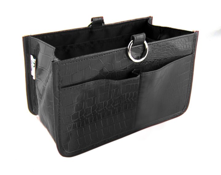 Periea Periea ‘Claire’ Luxury Crocodile Effect Faux Leather Handbag Organiser Insert- Ideal For Most Medium Sized Handbags– 10 Pockets & 5 Double Card Slots