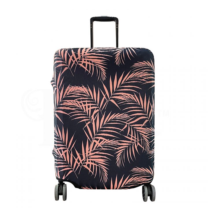 periea Periea Elasticated Protective Suitcase Cover – Small Medium Large or Extra-large – ‘Peach Fern’