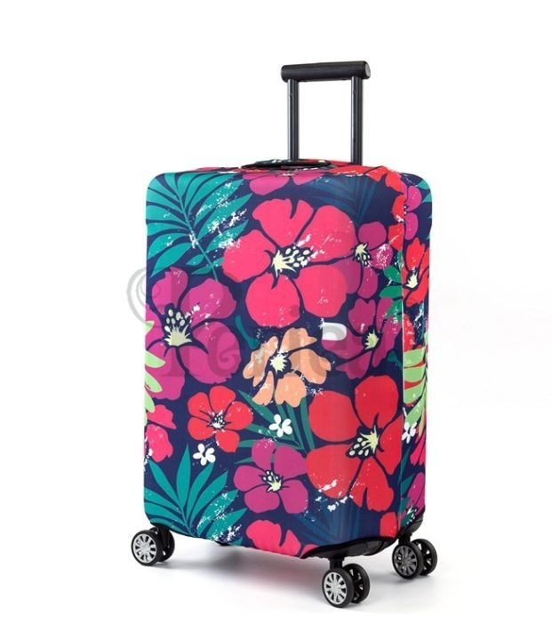 Periea Periea Elasticated Protective Suitcase Cover – Small Medium Or Large – ‘Bold Flowers’