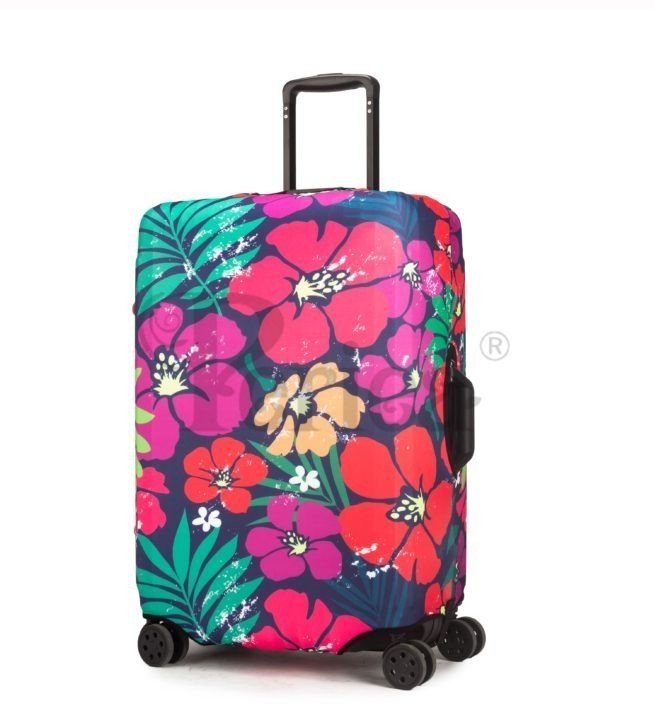 periea Periea Elasticated Protective Suitcase Cover – Small Medium or Large – ‘Bold Flowers’