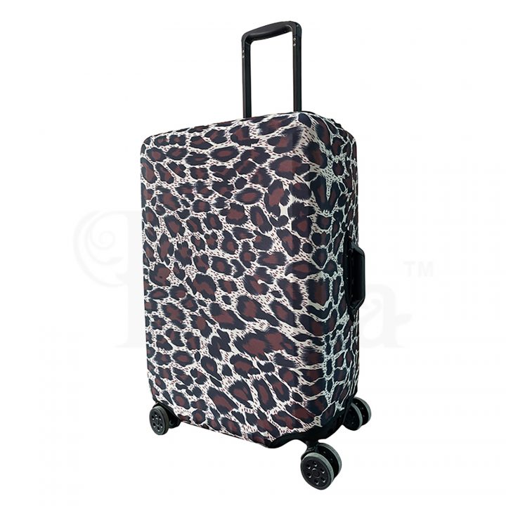 Periea Periea Elasticated Protective Suitcase Cover – Small Medium Large Or Extra-large – ‘Gold Leopard’