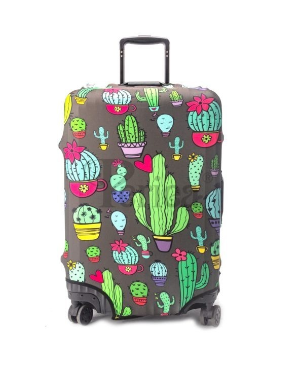 periea Periea Elasticated Protective Suitcase Cover – Small Medium or Large – ‘Cactus’