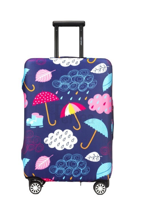 periea Periea Elasticated Protective Suitcase Cover – Small Medium or Large – ‘Umbrellas’