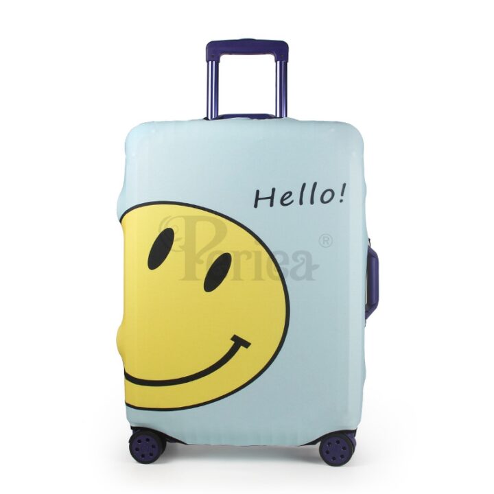 periea Periea Elasticated Protective Suitcase Cover – Small Medium or Large – ‘Smiley Face’