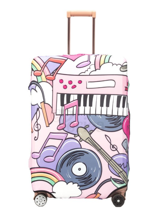 periea Periea Elasticated Protective Suitcase Cover – Small Medium or Large – ‘Retro’