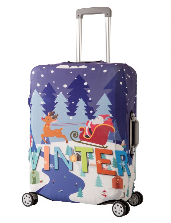 Periea Periea Elasticated Protective Suitcase Cover – Small Medium Or Large – ‘Winter’