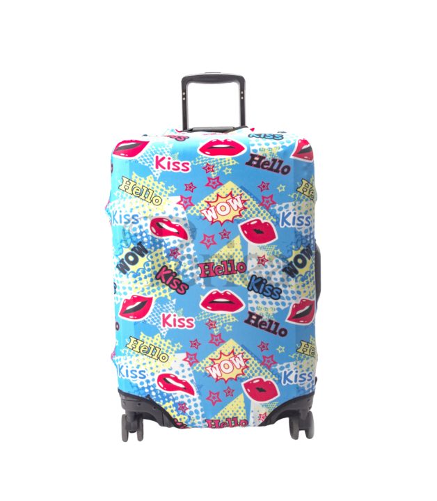 periea Periea Elasticated Protective Suitcase Cover – Small Medium or Large – ‘Kiss’