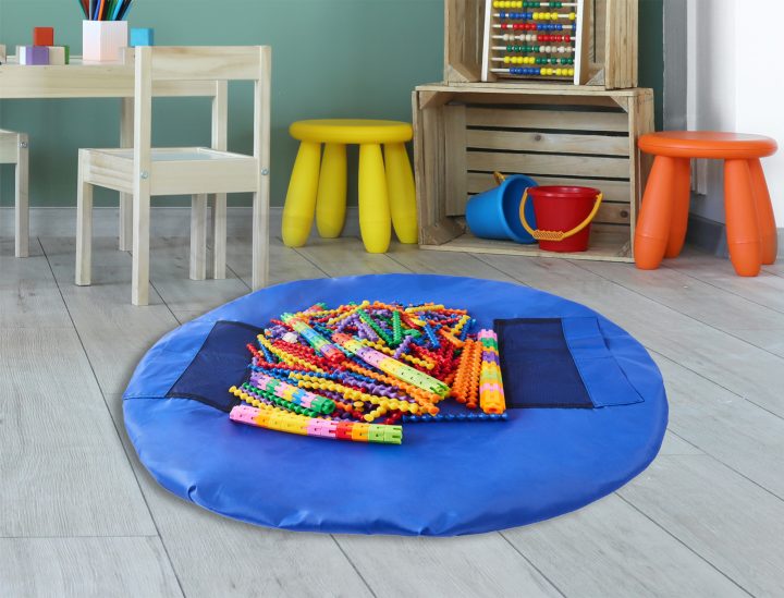 periea Periea ‘Ella’ Toy Storage Bag & Mat – Draw String Lego Storage – 2 colours & 2 Sizes Available