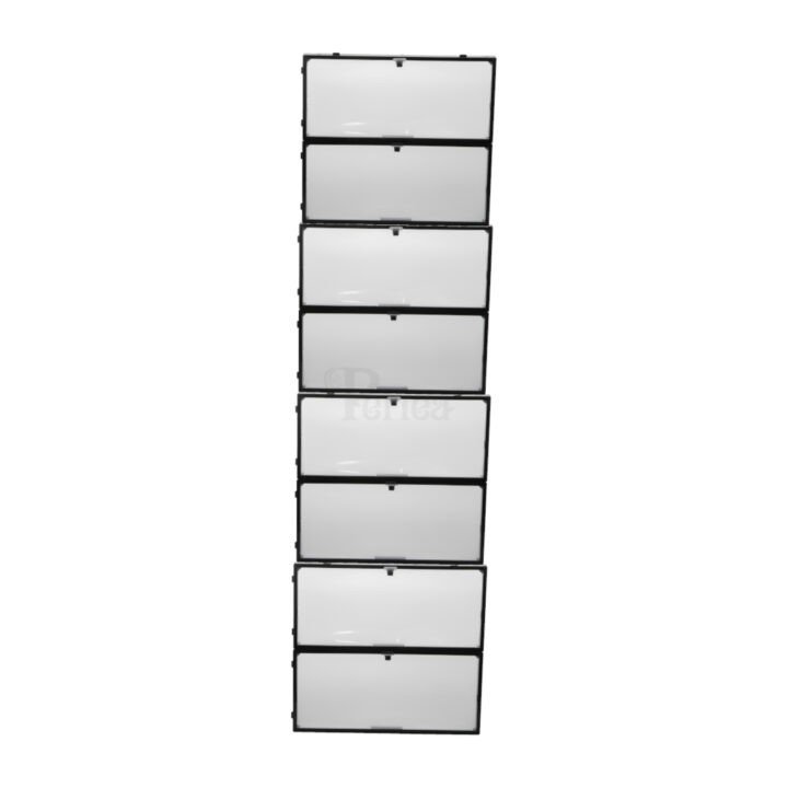 periea Periea ‘Faith’ Strong Plastic Shoe Storage Boxes with Front Flap – Ideal for Ankle Boots – 8 Pack