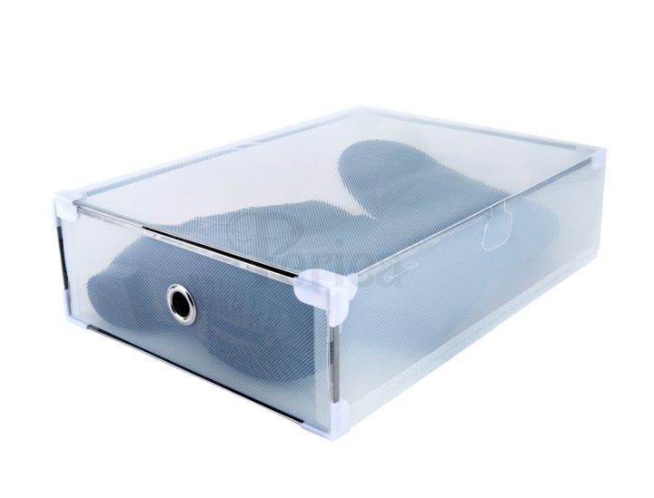 periea Periea Frosted Plastic Shoe Storage Drawers – Cindy – Pack of 10 (for Ankle Boots)