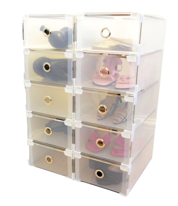 periea Periea Frosted Plastic Shoe Storage Drawers – Della – Pack of 2 4 6 8 or 10 (for Women’s Shoes) periea Periea Frosted Plastic Shoe Storage Drawers – Della – Pack of 2 4 6 8 or 10 (for Women’s Shoes)