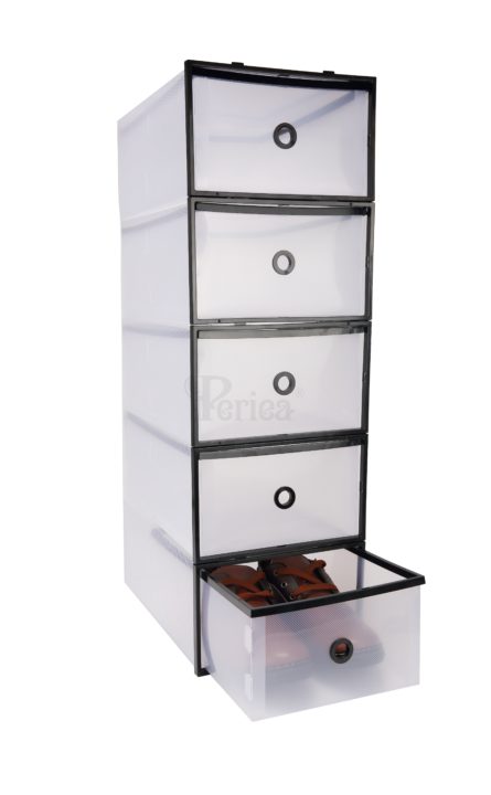 Periea Periea Frosted Plastic Shoe Storage Drawers – Mary – Pack Of 2 4 6 8 Or 10 (for Men’s Shoes)