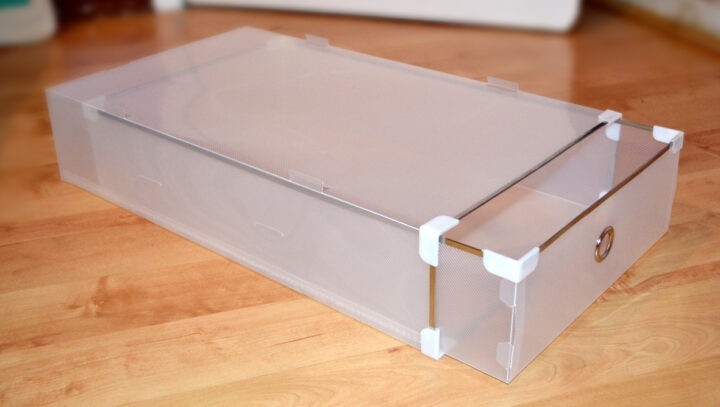 Periea Periea Frosted Plastic Shoe Storage Drawers – Rosa – Pack Of 4 (for Knee-high Boots)