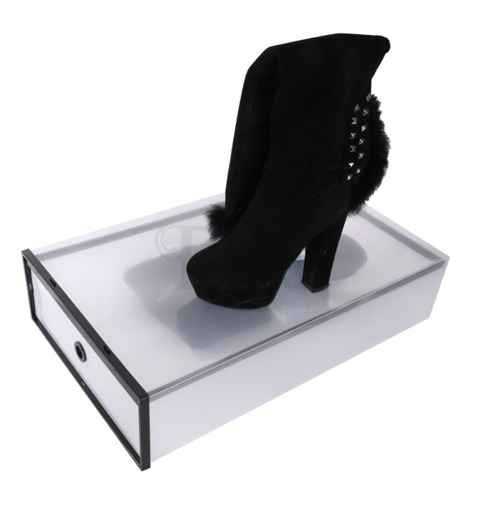 Periea Periea Frosted Plastic Shoe Storage Drawers – Rosie – Pack Of 2 Or 4 Or 6 (for Knee High Boots)