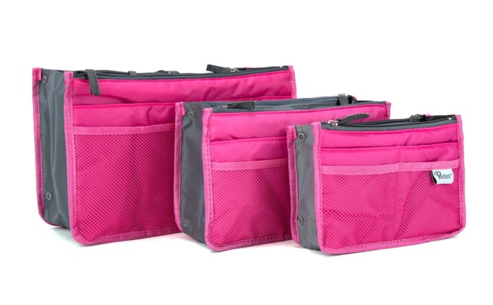 Periea Periea Handbag Organiser – Chelsy – Bright Pink – Small Medium Or Large