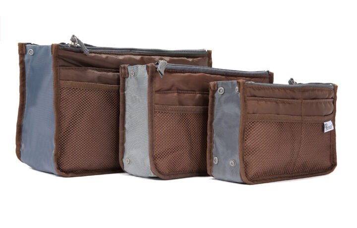 Periea Periea Handbag Organiser – Chelsy – Brown – Small Medium Or Large
