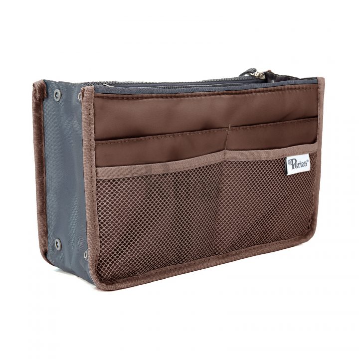 periea Periea Handbag Organiser – Chelsy – Brown – Small Medium or Large