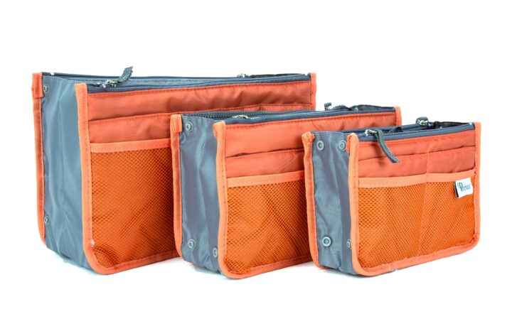 Periea Periea Handbag Organiser – Chelsy – Coral – Small Medium Or Large