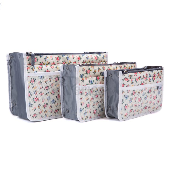 Periea Periea Handbag Organiser – Chelsy – Floral Cream – Small Medium Or Large