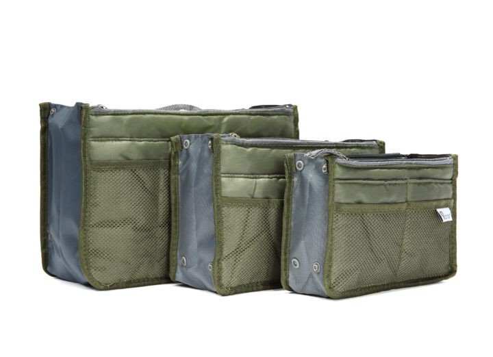 Periea Periea Handbag Organiser – Chelsy – Khaki – Small Medium Or Large