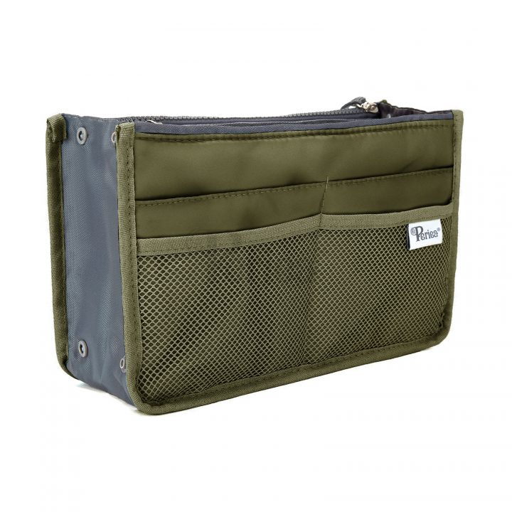 periea Periea Handbag Organiser – Chelsy – Khaki – Small Medium or Large