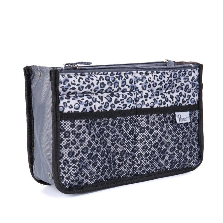 periea Periea Handbag Organiser – Chelsy – Silver Leopard – Small Medium or Large