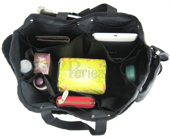 Periea Periea Large Handbag Organiser – Bertha – 10 Pockets – 2 Colours Available – H25 X W35 X D5-25cm