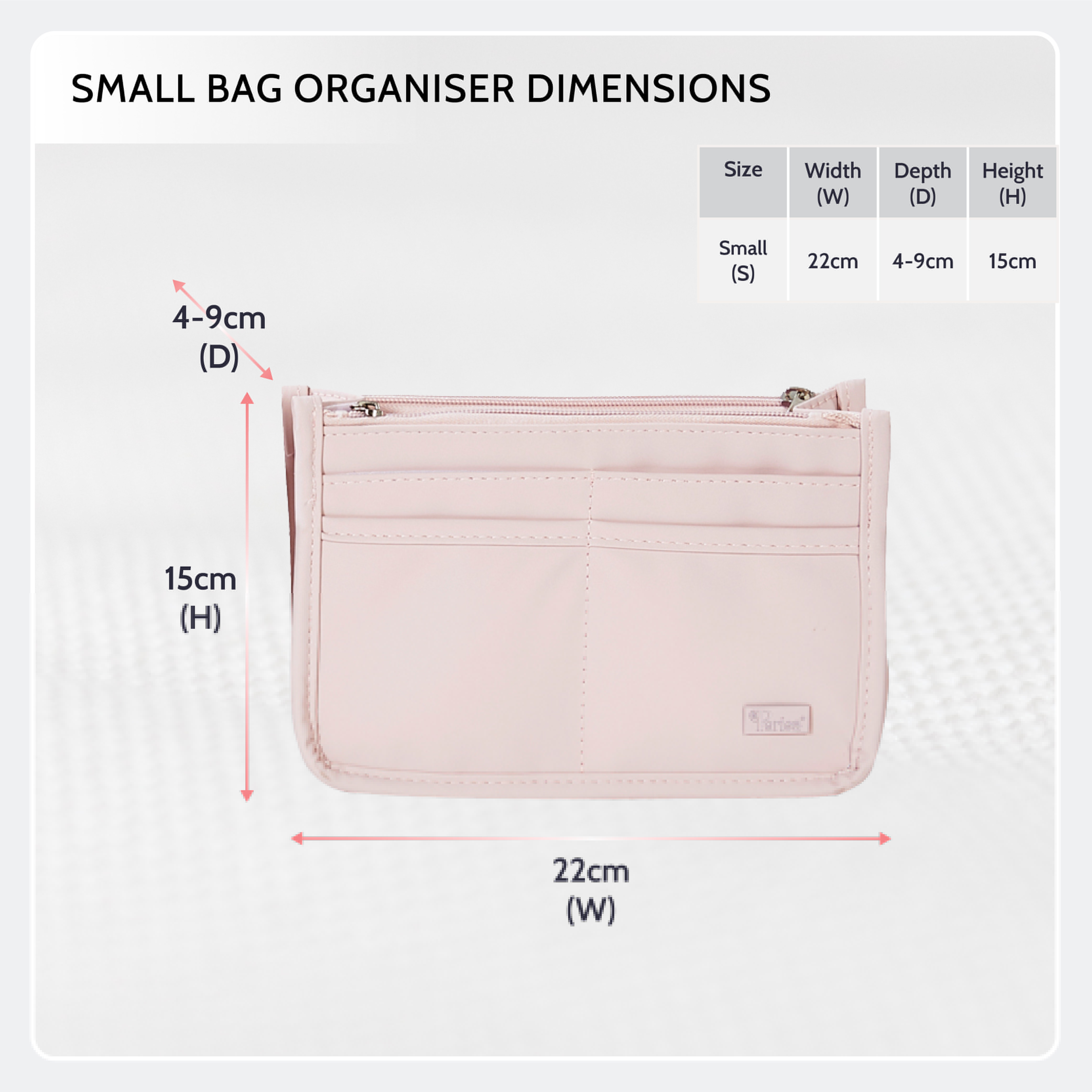 Periea Periea Layla Handbag Organiser Set Of 2 – Small & Medium – 3 Colours Available