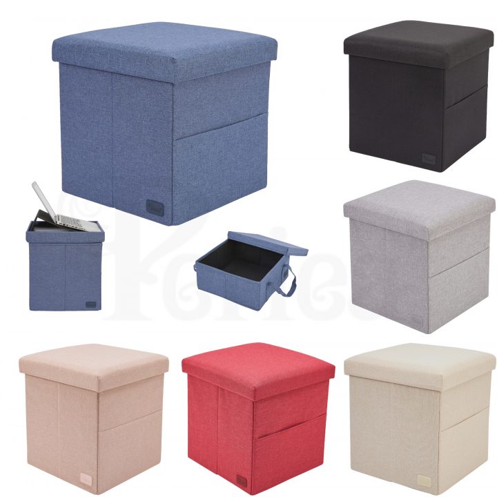 periea Periea ‘Liv’ Folding Laptop Stand Ottoman with Internal Storage Box – 6 Colours