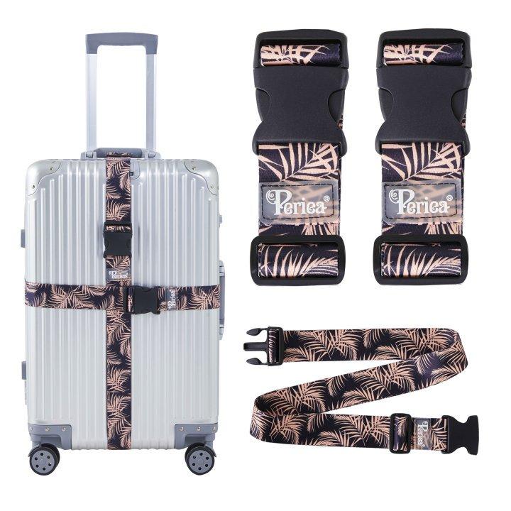 periea Periea Luggage Straps Set of 2 – Adjustable Suitcase Straps with Quick Release Buckle