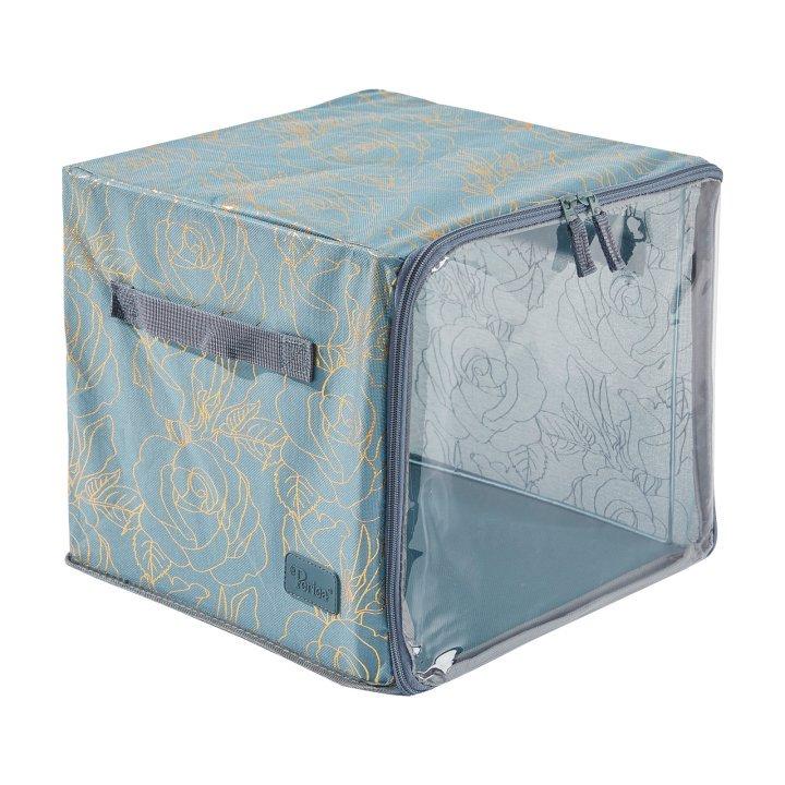 periea Periea Margot Stackable Cube (Pack of 4): Space-Saving 20kg Capacity Handles Clear Window – Ideal Storage Solution