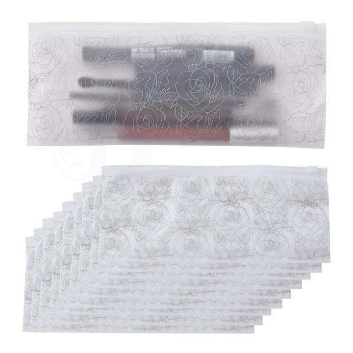 periea Periea ‘Penny’ Make Up Cosmetics Travel Zip Lock Bag Pencil Case Clear Exams 25 x 10cm – 10 Pack