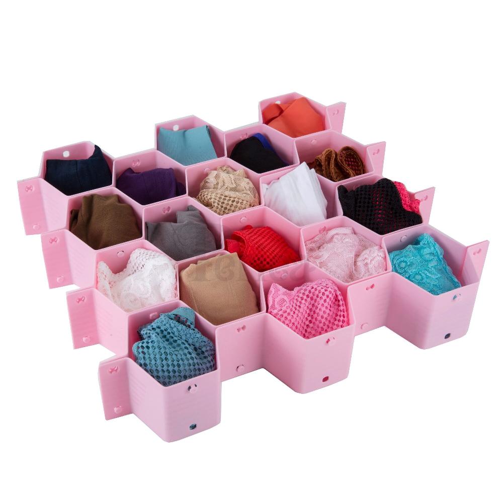 Periea Periea ‘Polly’ Plastic Drawer Organiser 18 Compartments – Honeycomb