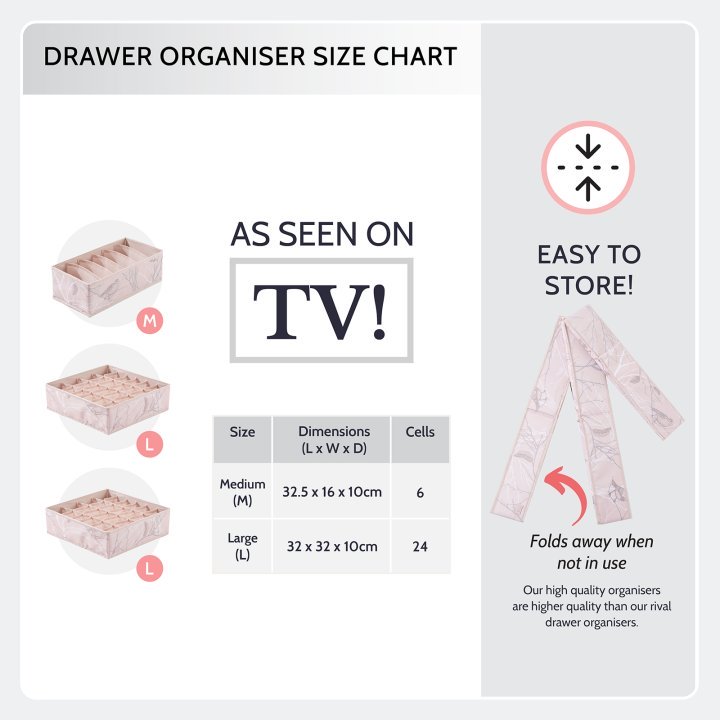 Periea Periea Set Of 3 ‘Maya’ Draw Organisers – 4 Colours Available