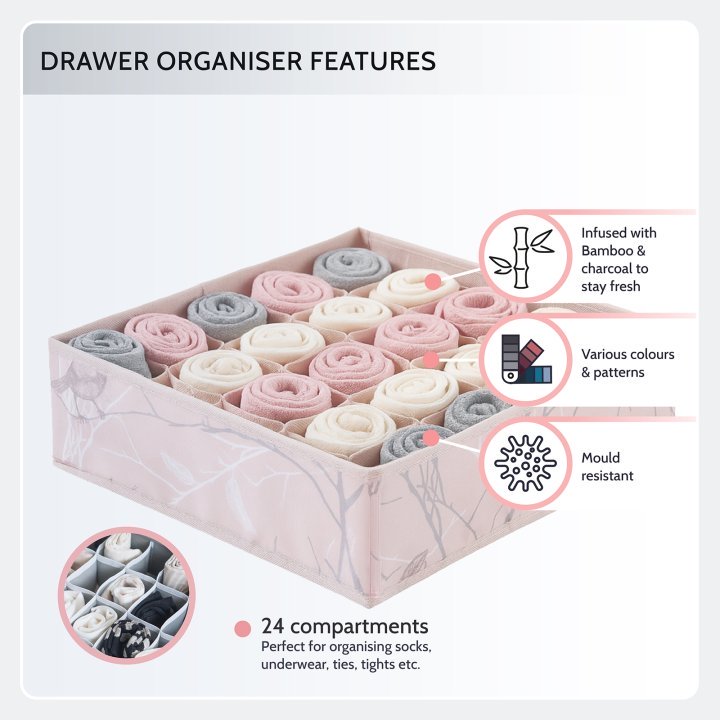 Periea Periea Set Of 3 ‘Maya’ Draw Organisers – 4 Colours Available