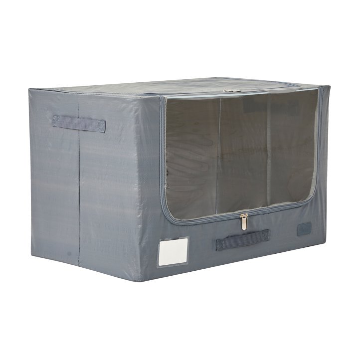 Periea Periea ‘Tarp’ Heavy Duty Jumbo Storage Boxes – Tough Durable Water-Resistant Folding & Stackable With Strong Steel Frame For Home & Garage