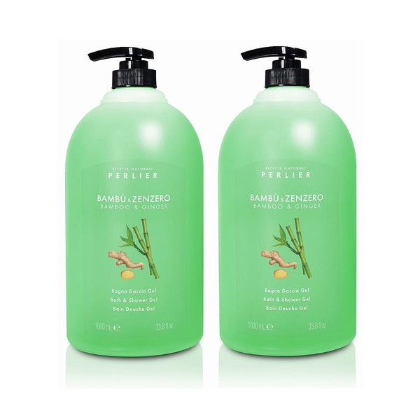 perlier Bamboo + Ginger Bath & Shower Gel