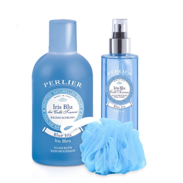 perlier Blue Iris Bath & Body Gift Set