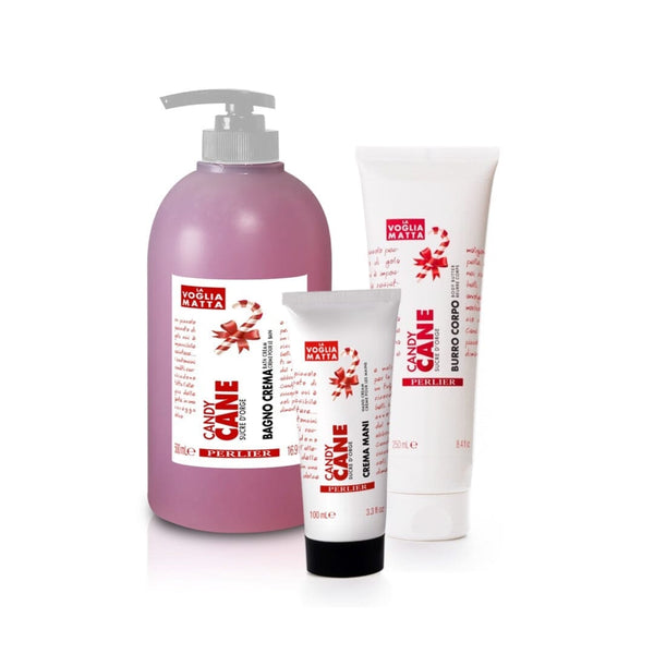 perlier Candy Cane Bath & Body Trio