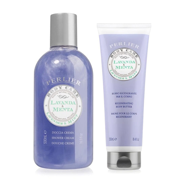 perlier Lavender + Mint Bath & Body Duo