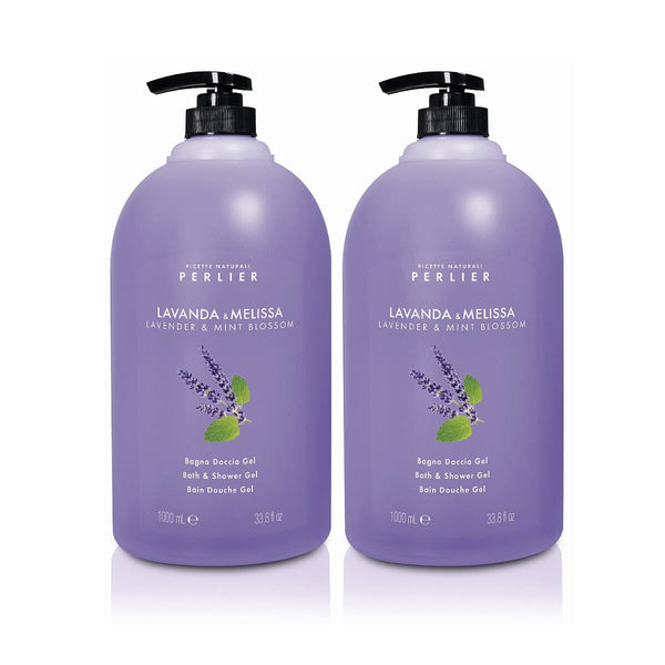 perlier Lavender + Mint Blossom Bath & Shower Gel